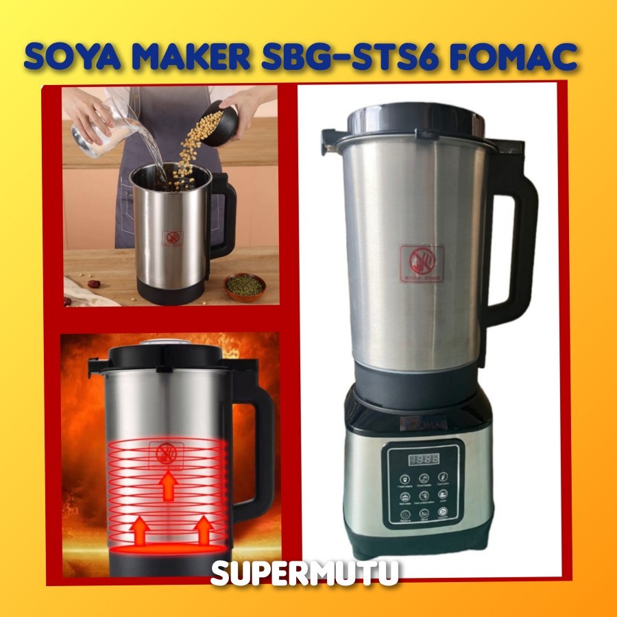 Soya Milk Grinder Machine SBG-STS6 Mesin Susu Kacang Kedelai FOMAC