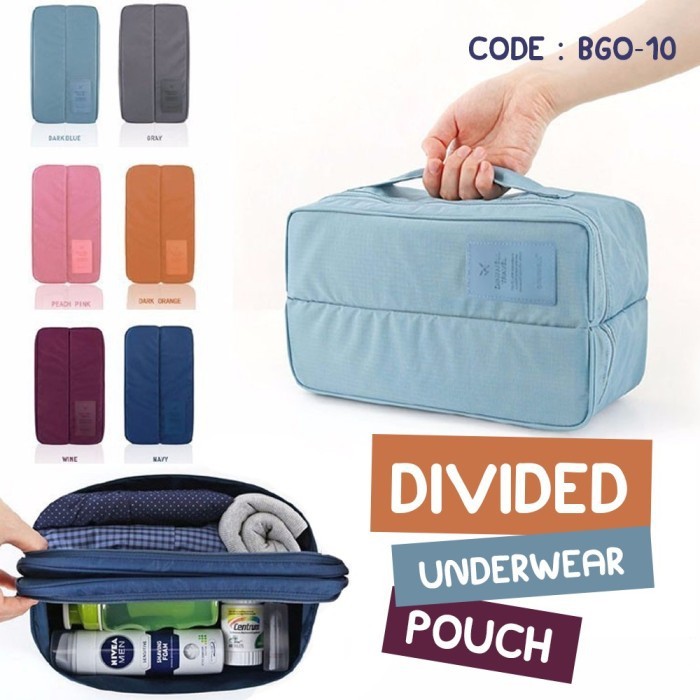 Divided Pouch Tas Organizer Kosmetik Organizer Traveling Bag