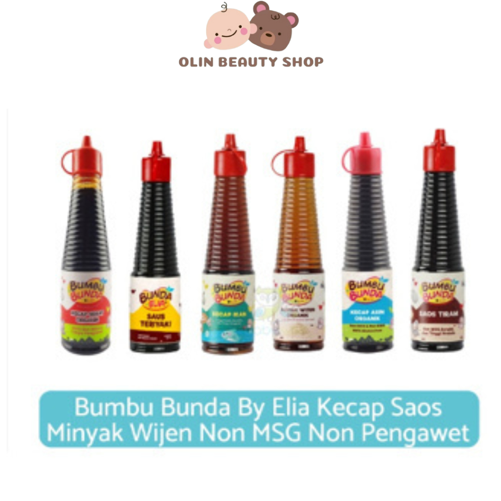 

Bumbu Bunda By Elia Kecap Saos Minyak Wijen Non MSG Non Pengawet