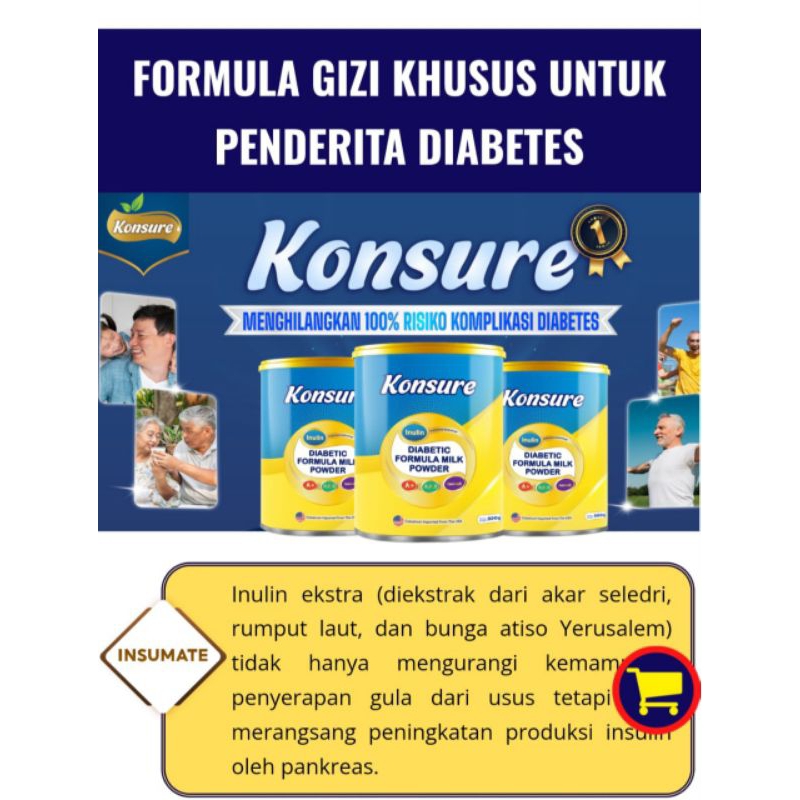

KONSURE SUSU ATASI DIABETES IMPORT AMERIKA 500GRAM