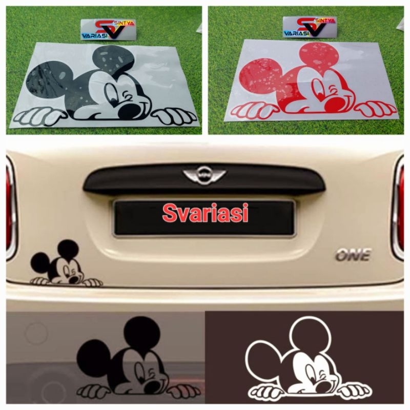 

STICKER MIKKEY MOUSE LUCU NGINTIP STICKER KACA,BODY MOBIL TERMURAH