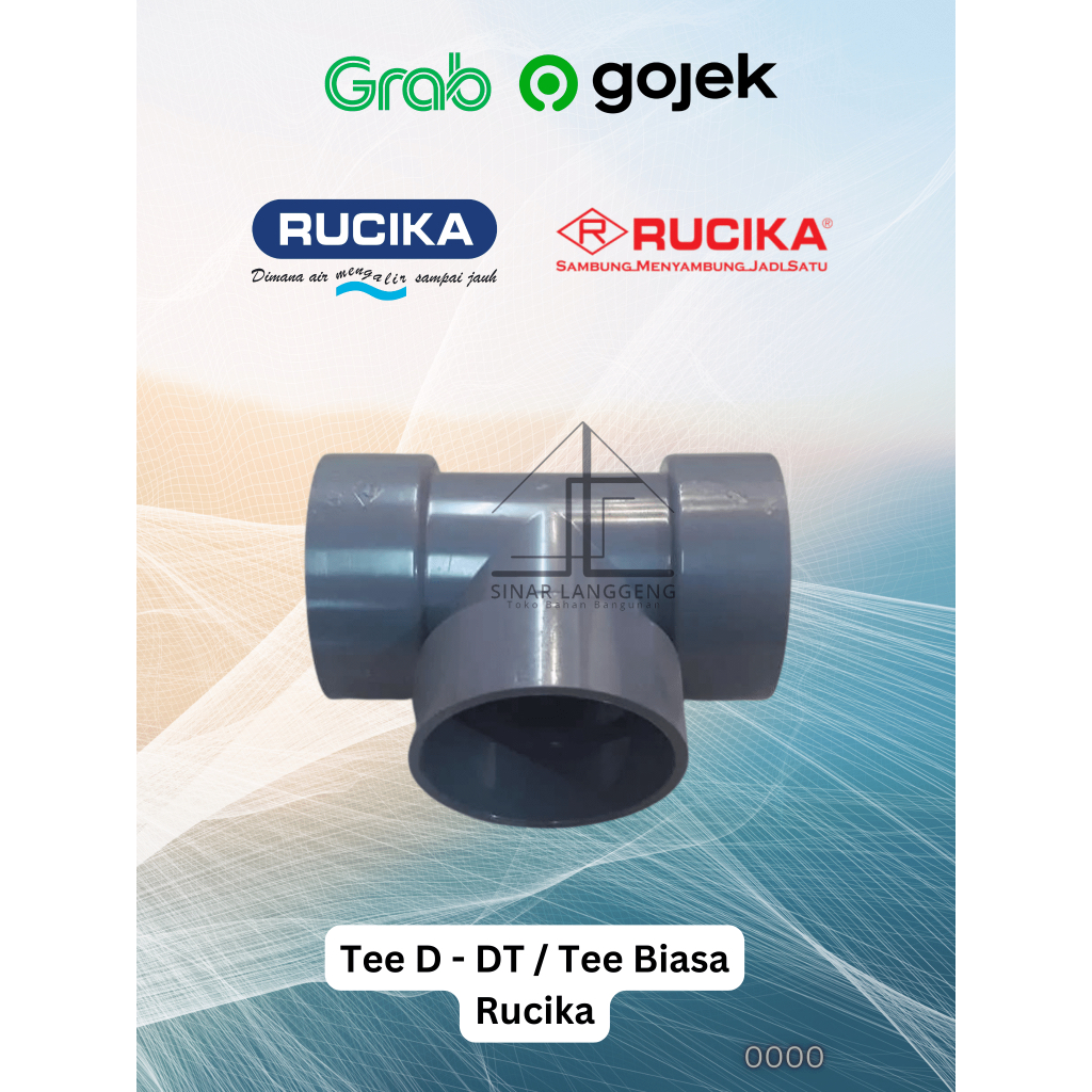 TEE (D) PVC 6 INCH RUCIKA, FITTING PIPA T RCK SAMBUNGAN