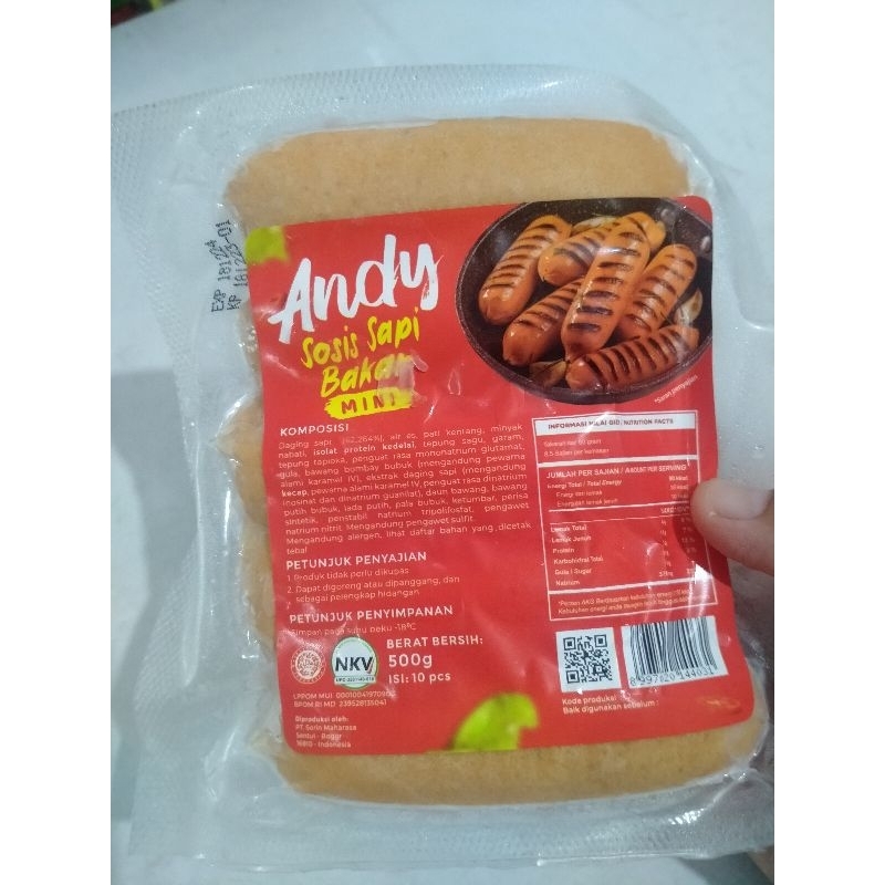 

SOSIS BAKAR ANDY MINI ORI ISI 10PCS