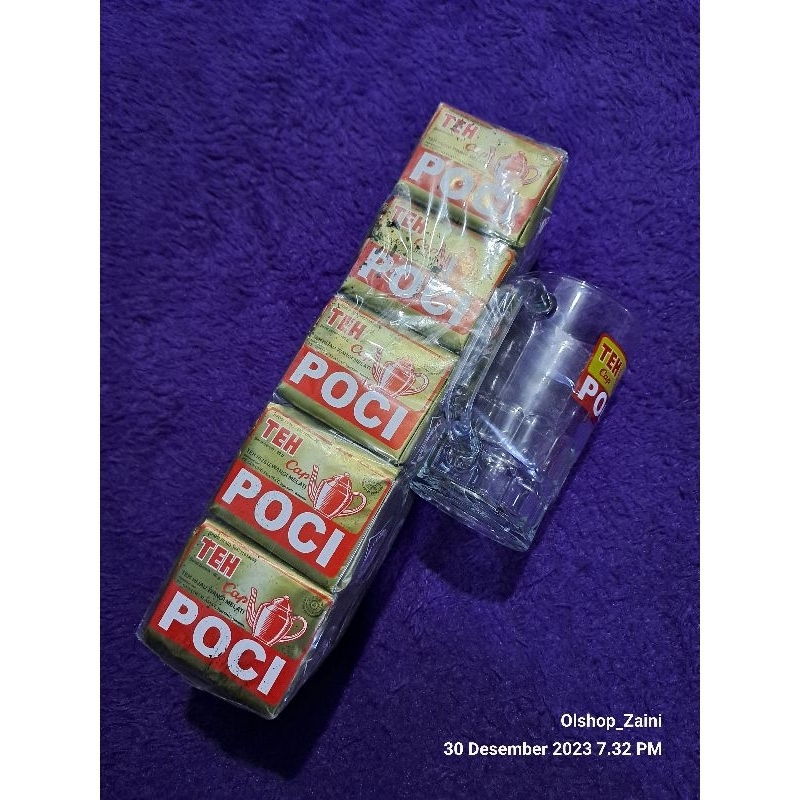 

2 Pack Teh Hijau tubruk POCI GOLD 80 gram Wangi Melati GRATIS GELAS