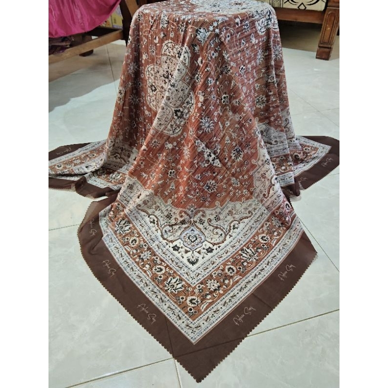 Eco Premium Aghnia Scarf Terbaru | Segi empat Motif Premium |