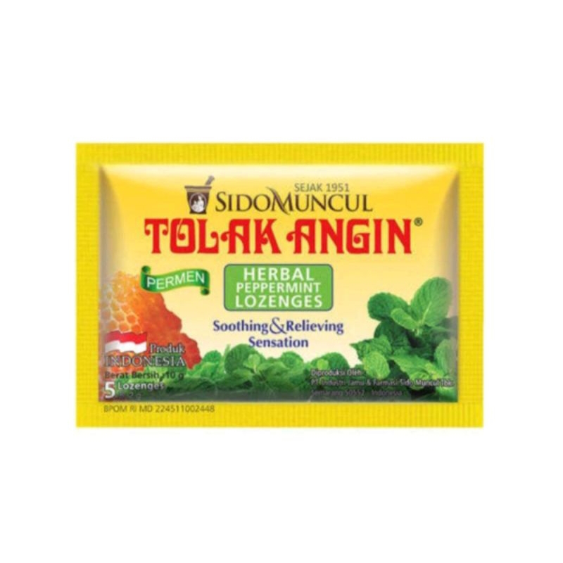 

Tolak Angin Permen / Permen Herbal / Permen Pereda Mual