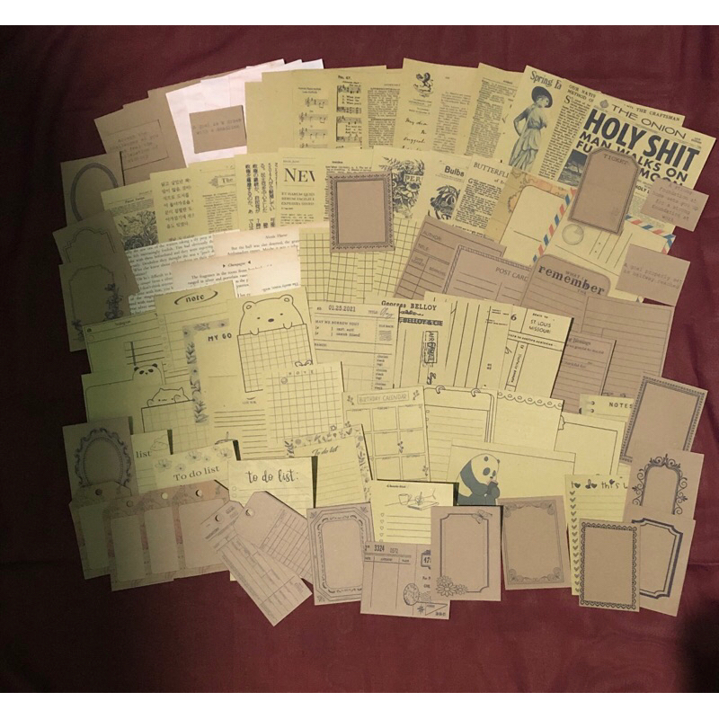 

Journal Kit Old Brown Series 100pcs #(074)