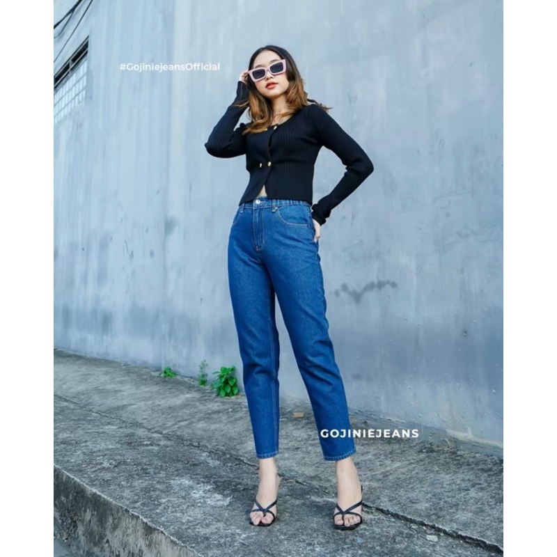 GOJINIEJEANS - COMFORT BOYFRIENDS "PRELOVED" _ FULL KARET
