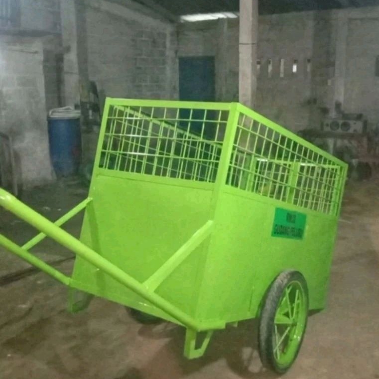 Gerobak sampah besi 120×60×80