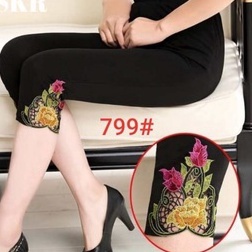 Terjamin LEGGING IMPORT WANITA MOTIF BUNGA
