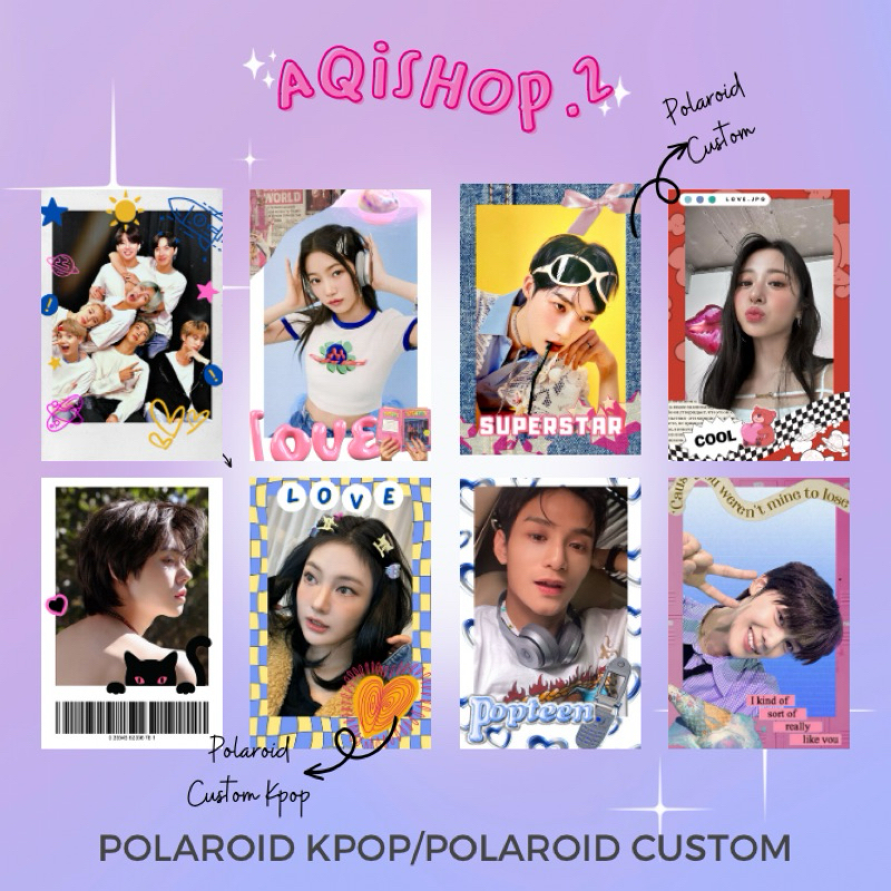 

POLAROID DECO KPOP BTS/NCT/SEVENTEEN/ATEEZ/EXO/NCT DREAM/NCT 127/NCT/STRAYKIDS/SKZ/TREASURE/ENHYPEN