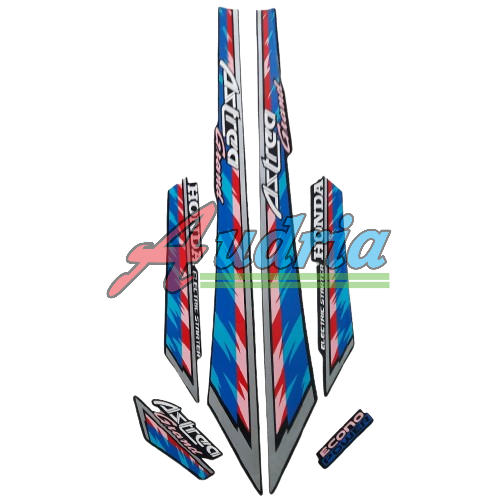 Stiker lis body Motor Honda Astrea Grand 93 Le Biru-pink