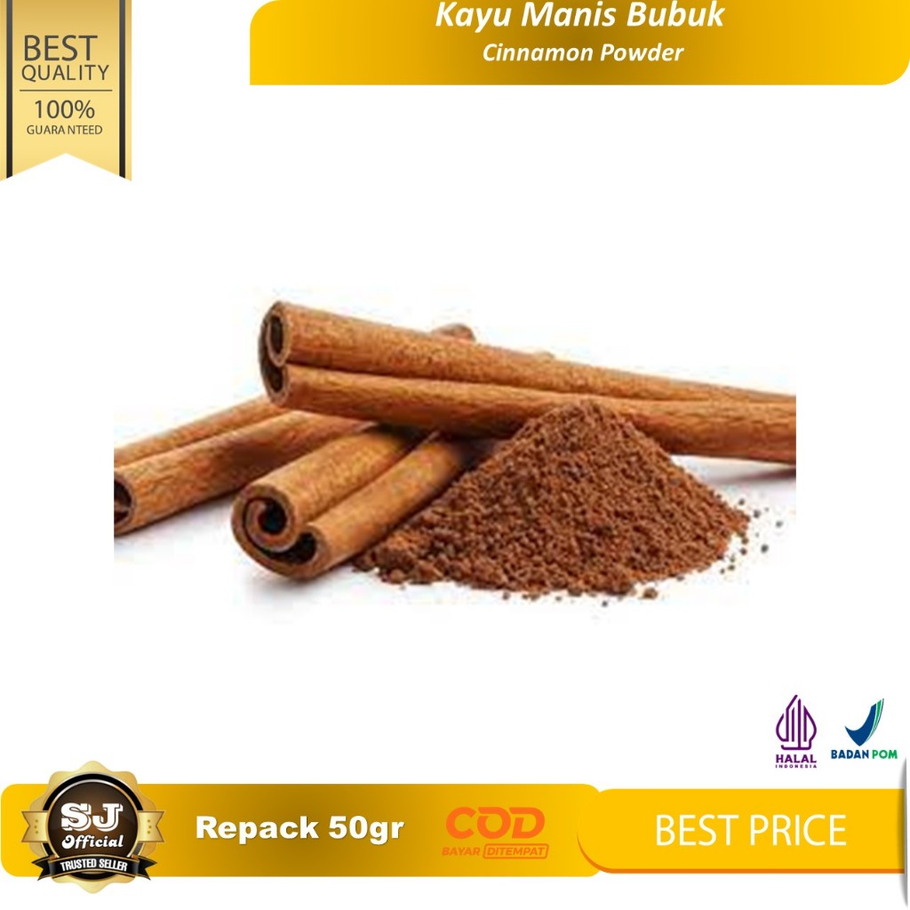 

KAYU MANIS BUBUK 50g / Cinnamon Powder 50gr / Keningar GOOD QUALITY