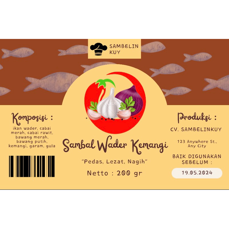 

Sambal Wader Kemangi Instan