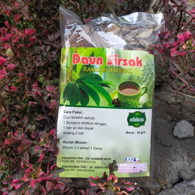 

Teh Daun Sirsak Abbas 30gr Herbal Alami