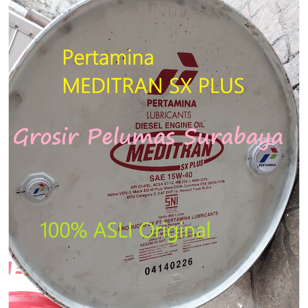 Pertamina Meditran SX PLUS 15w40 15w/40 Ci4 oli diesel engine oil DRUM