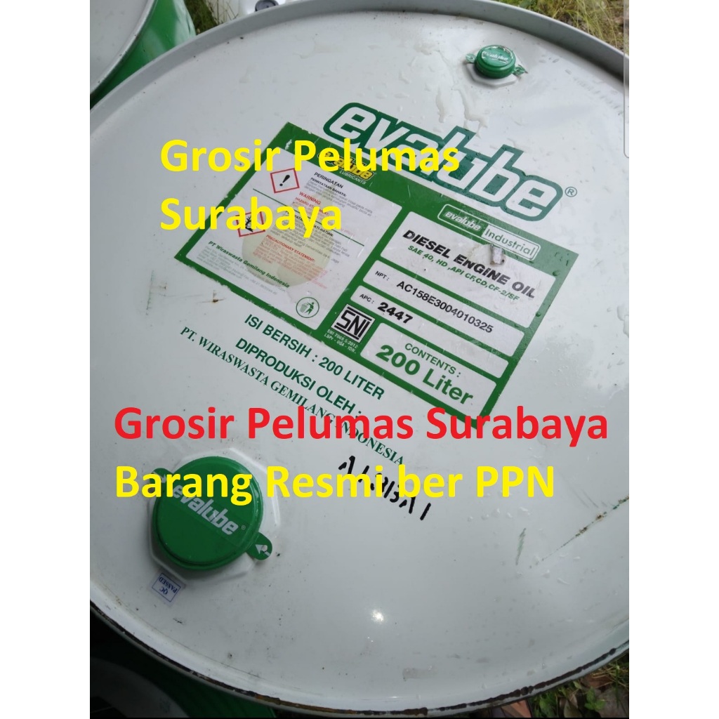 DRUM Oli mesin Diesel sae 40 EVALUBE DEO HD 40 CF2 CF-2 Engine OIL