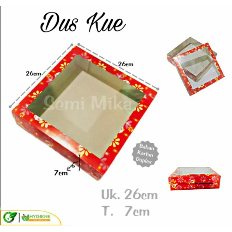 

Dus kue // Box kue full jendela transparan [ 10 pcs ]