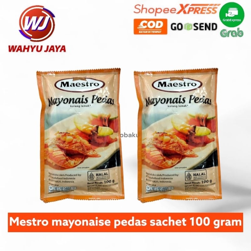 

mestro mayonnaise pedas sachet 100 gram