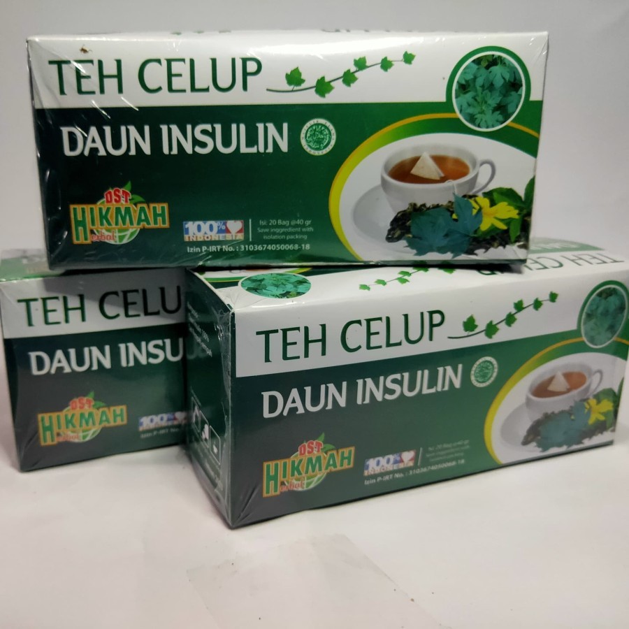 

teh celup daun insulin al hikmah