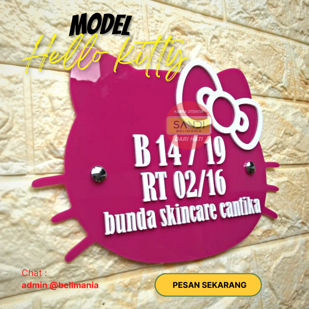 PAPAN NOMOR RUMAH AKRILIK | NOMER RUMAH AKRILIK | NO RUMAH AKRILIK | ALAMAT RUMAH HURUF TIMBUL TIPE 