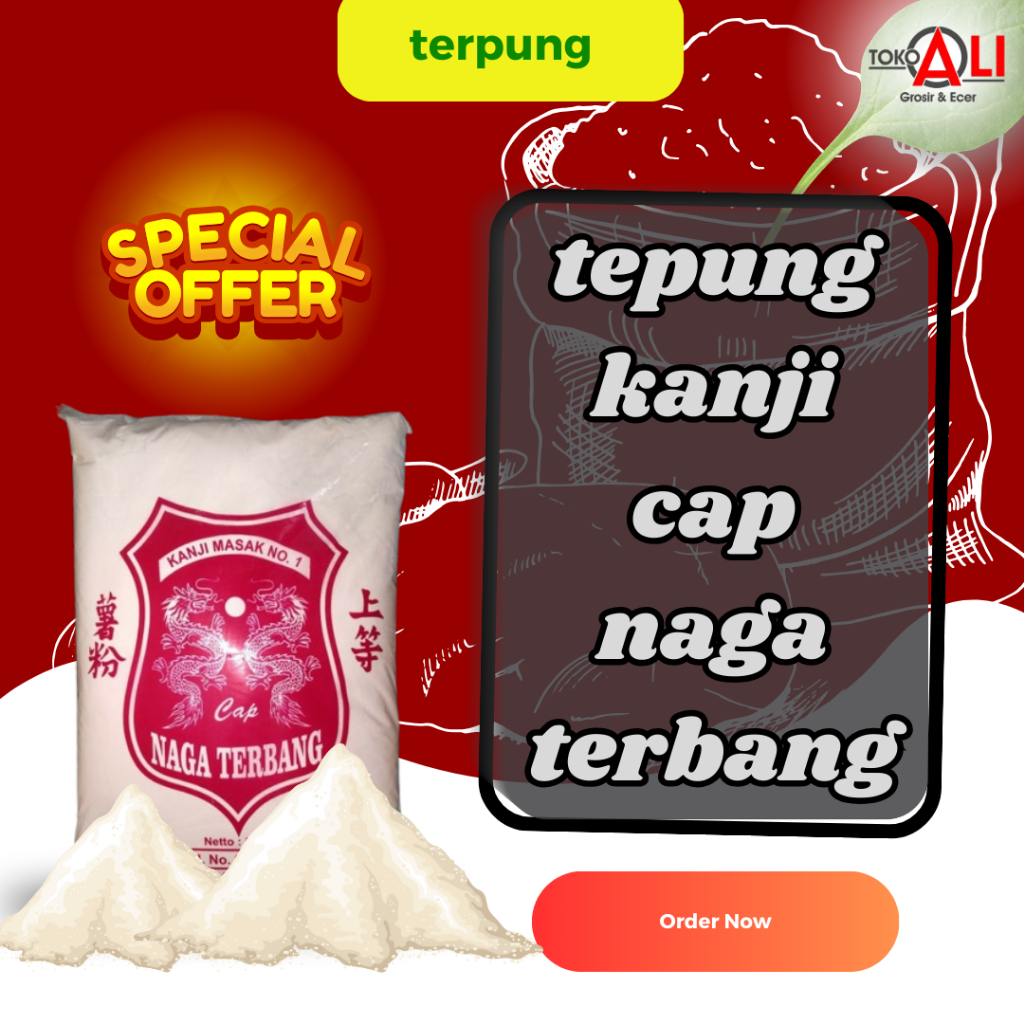 tepung kanji Cap Naga Terbang 500g