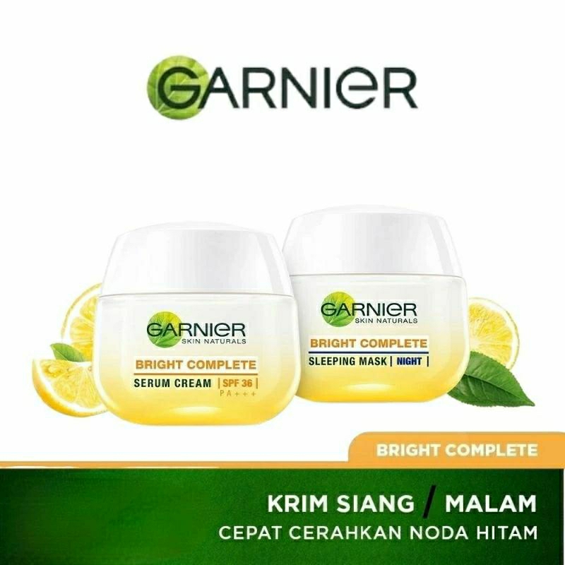 Garnier Bright Complete Krim Siang Malam 50ml