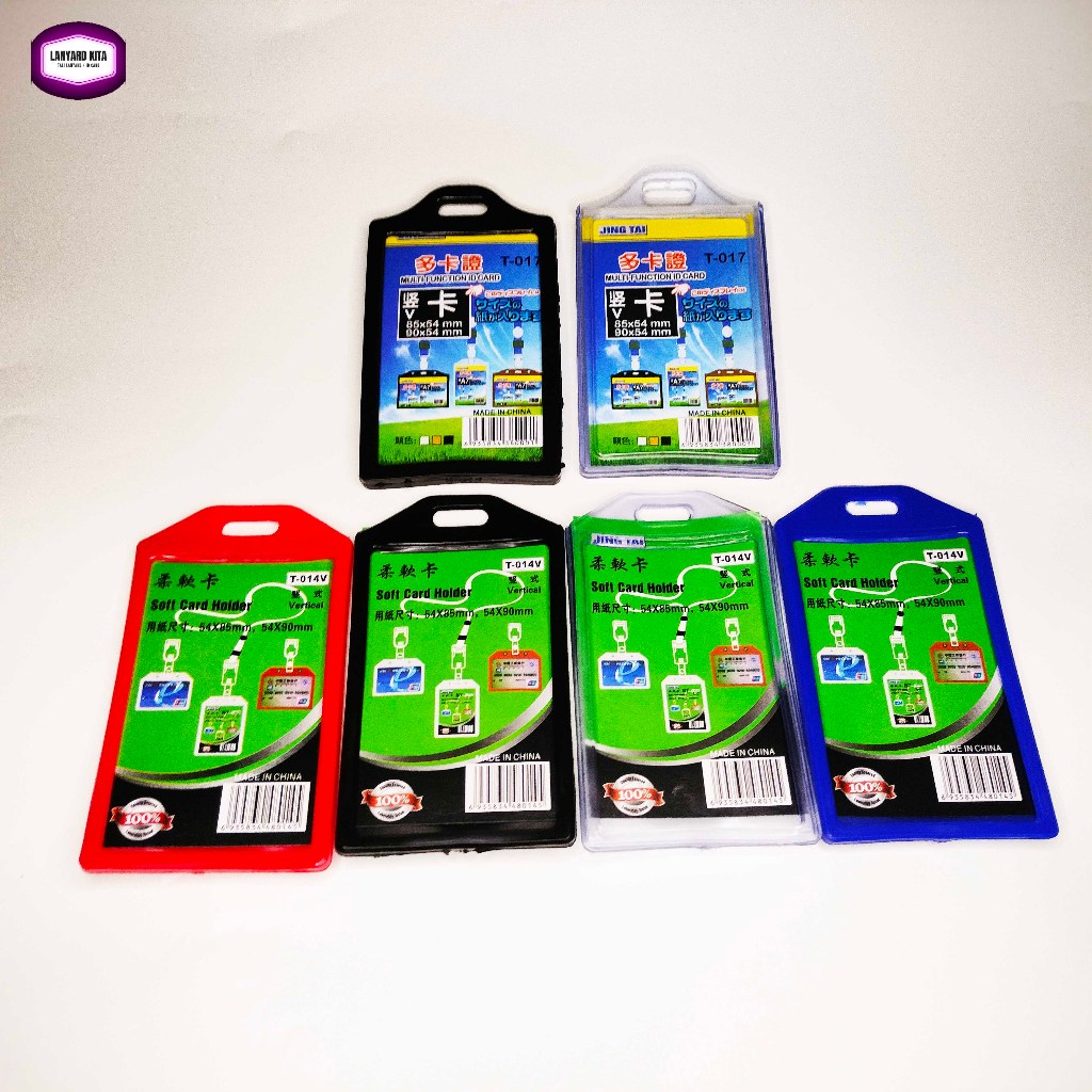 

FRAME Casing Tempat ID Card Holder ELASTIS Bening Potrait 2 SLOT