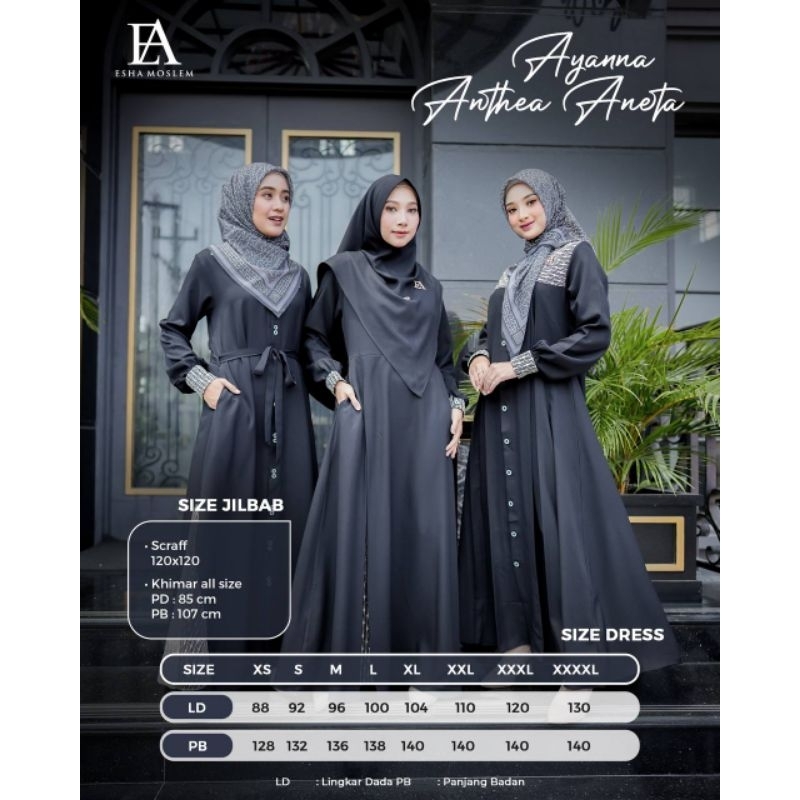 (HANYA DP) GAMIS AYANNA ANTHEA ANETA ESHA MOSLEM