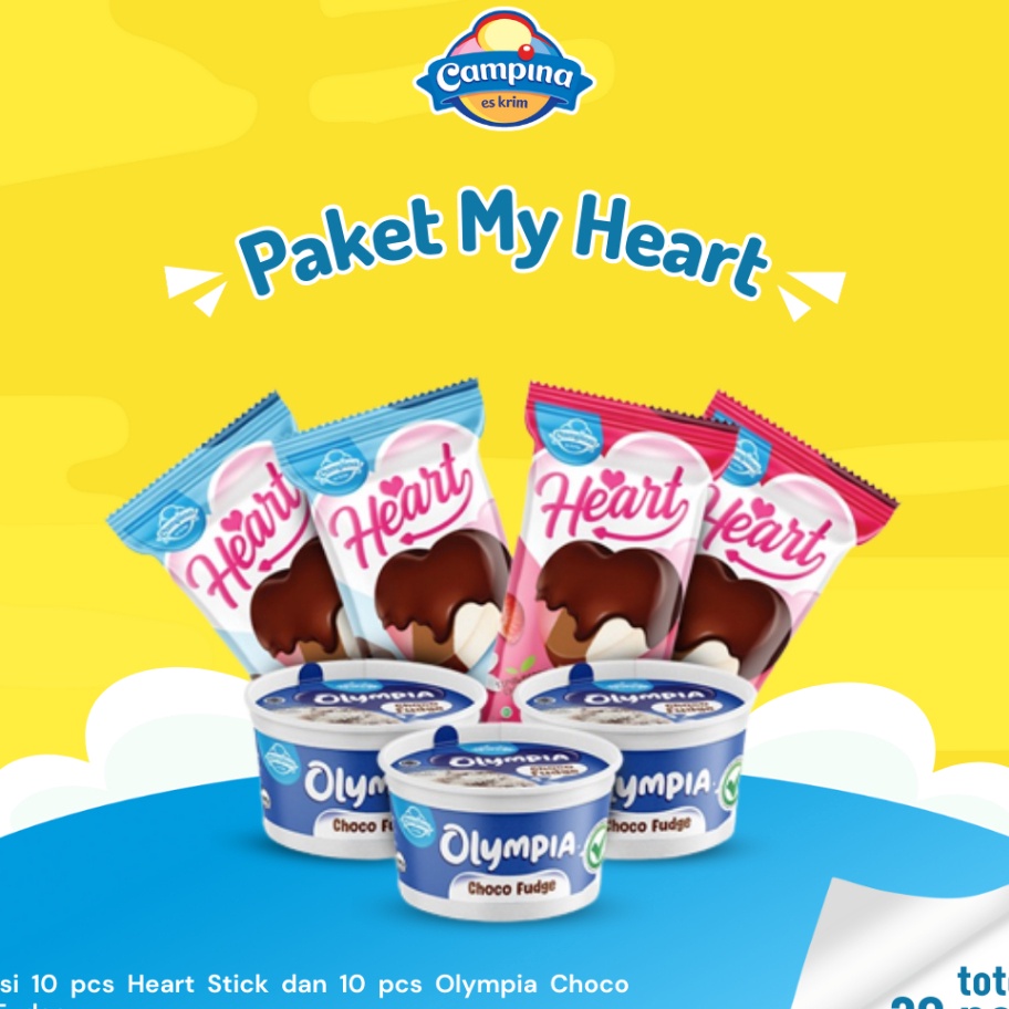 

TERMURAH CAMPINA PAKET MY HEART ES KRIM