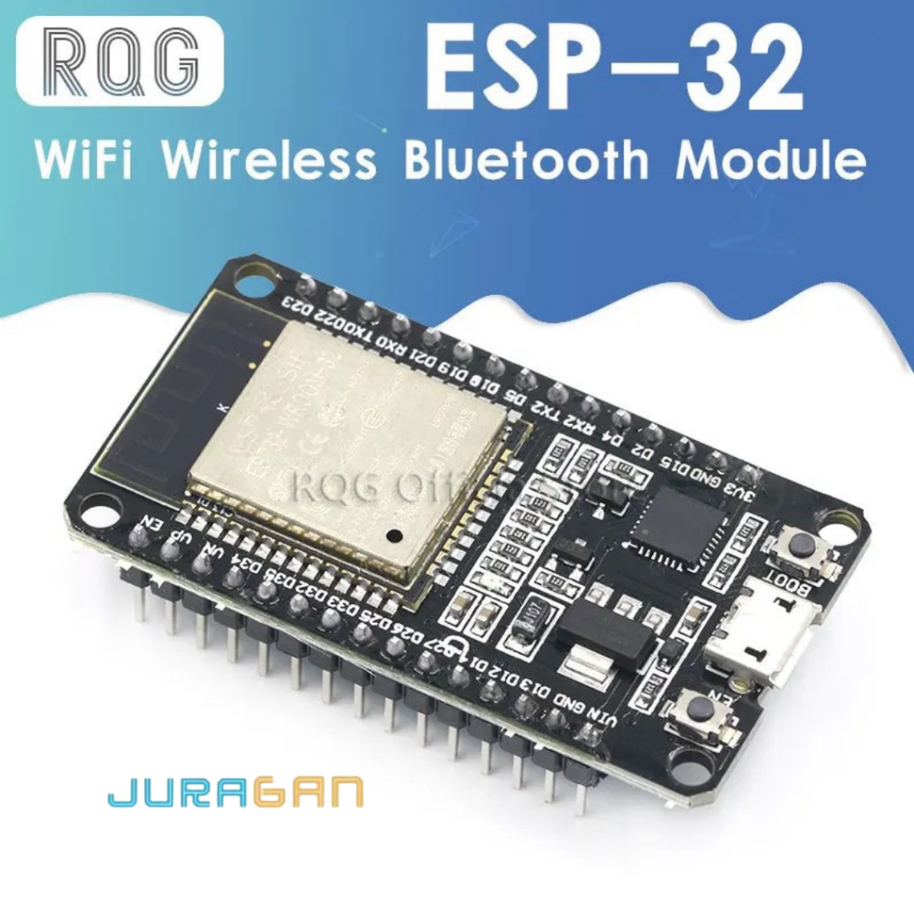ESP32 ESP 32 WIRELESS MODUL WIFI + BLUETOOTH JWS JAM WAKTU SHOLAT ARDUINO