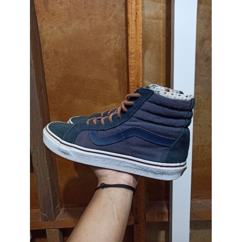 vans sk8 high reissue blue
