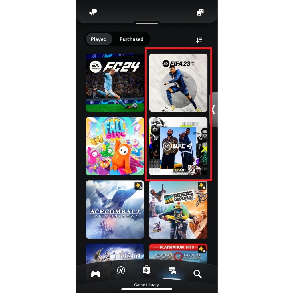 Akun Playstation PS4 (UFC4 dan FIFA23)