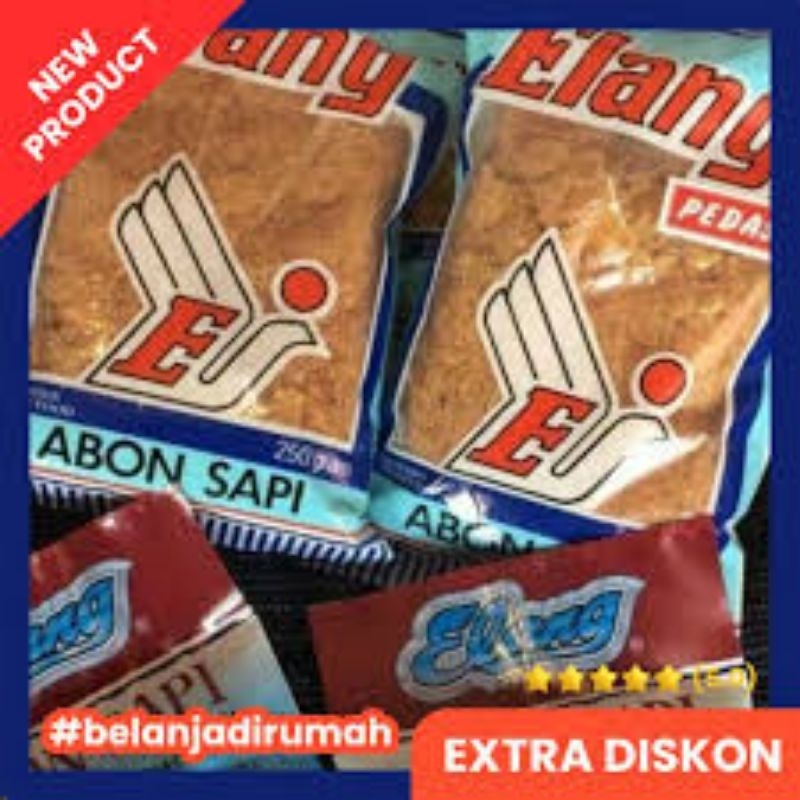 

Abon Sapi Cap Elang Biru Manis 250gram