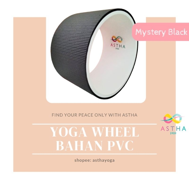 READY Yoga Wheel /Alat terapi punggung /Yoga Wheel PVC Hanya Merk Tanpa Custom