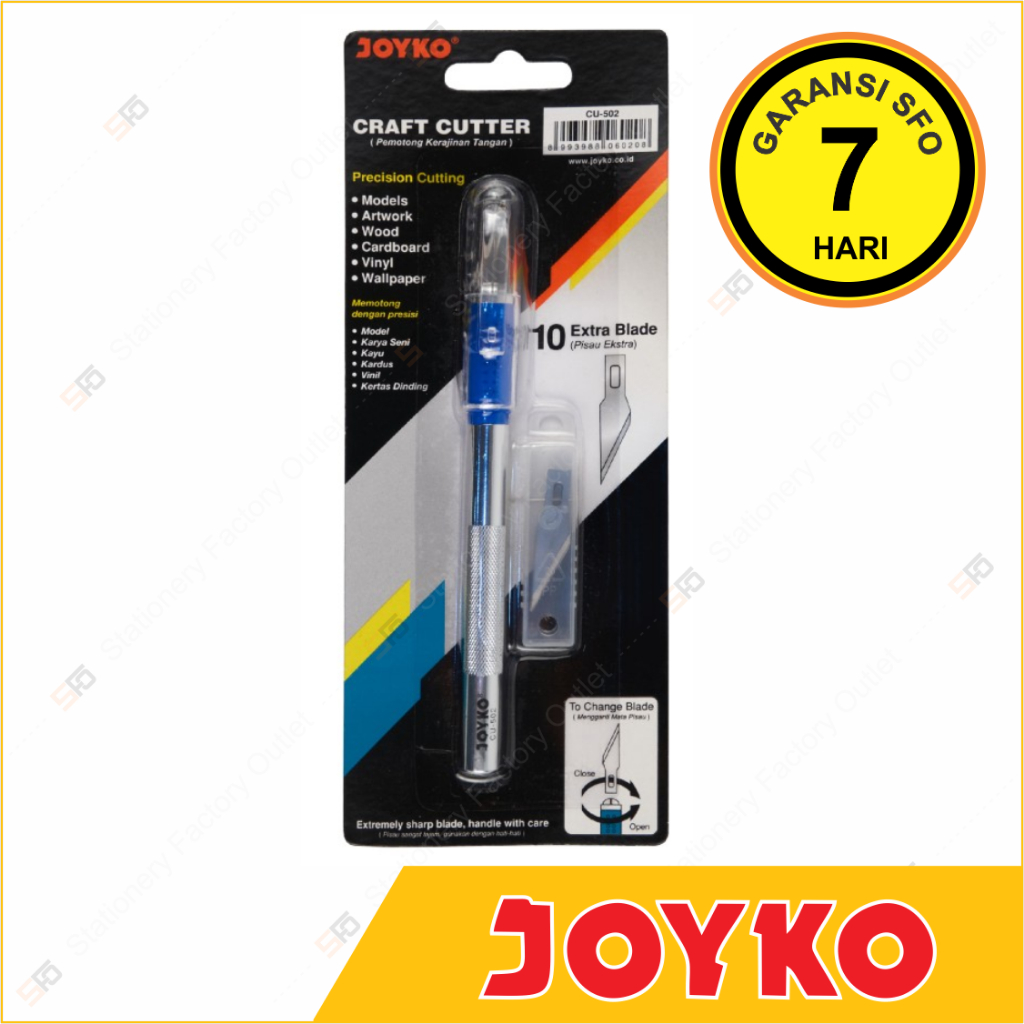 

Art Knife Joyko CU-502 - Hobby Craft Cutter - SFO Semarang Official