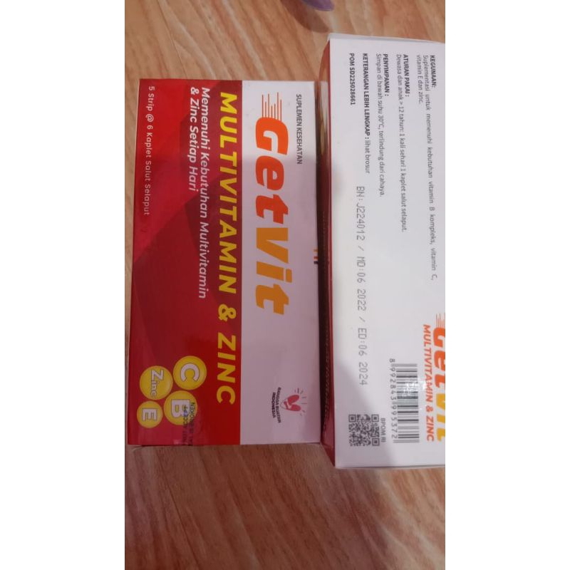 Getvit Multivitamin dan Zinc