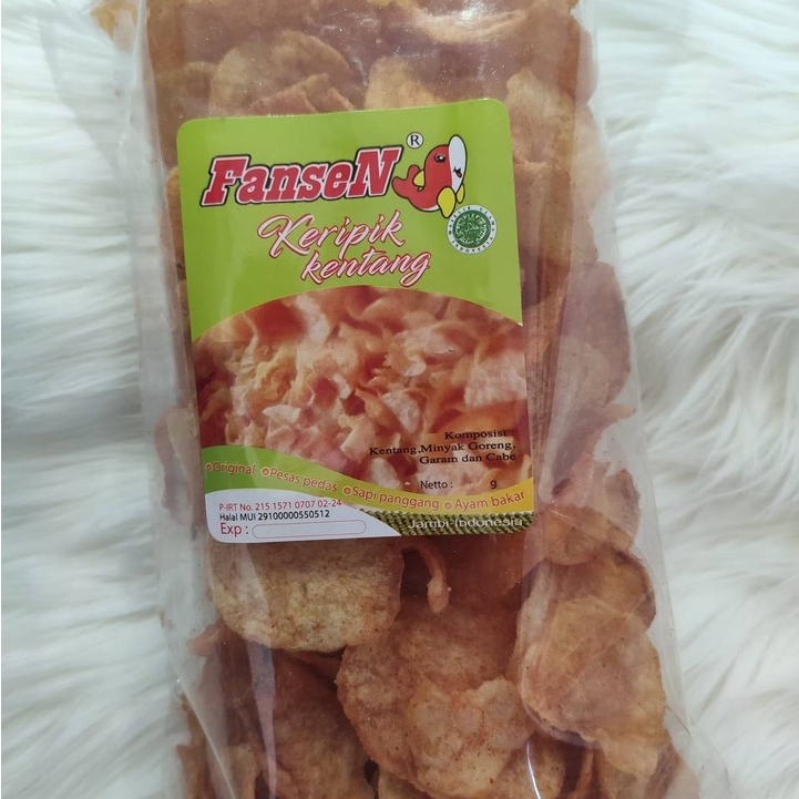 

Keripik kentang FANSEN 100 gr PEDAS