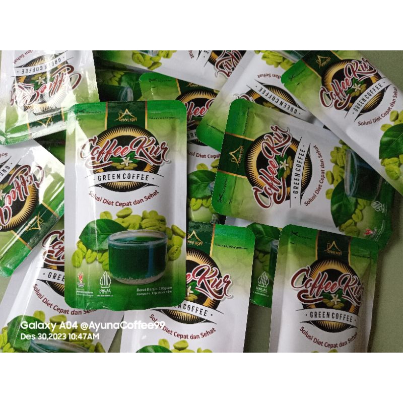 Spesial Zipper (klip penutup) Green Coffee kur kopi pelangsing Diet santuy