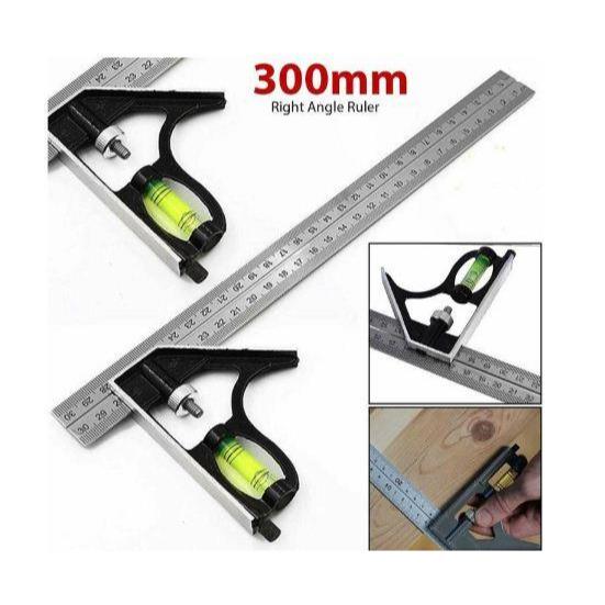 

Penggaris Siku L Waterpass Kombinasi Square Ruler Sudut Presisi Air - Penggaris Siku