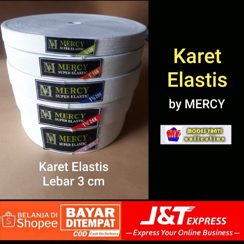 karet elastis 3 cm