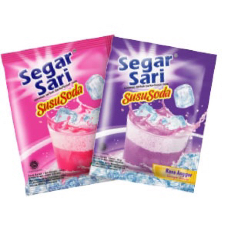 

Segar Sari Susu Soda All Varian 1 Renceng isi 10 sachet