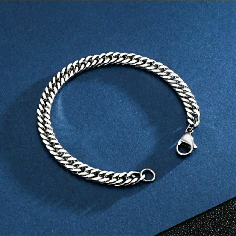 Gelang Rantai Pria Keren 6 mm