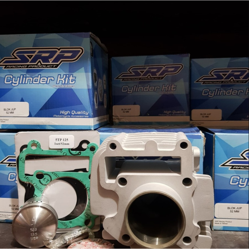 CYLINDER BLOK BLOCK SRP KERAMIK CERAMIC JUPITER Z VEGA R LAMA PISTON 52 MM ORIGINAL