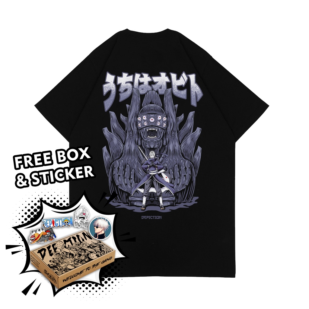 T-SHIRT KAOS ANIME NARUTO - UCHIHA OBITO