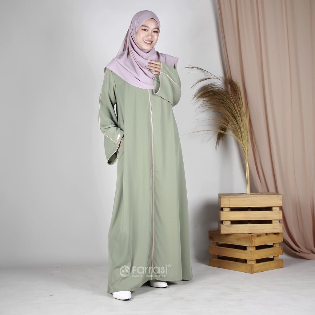 Gamis Abaya Turkey / Abaya Basic Farrasi / Abaya Hitam Casual Terbaru