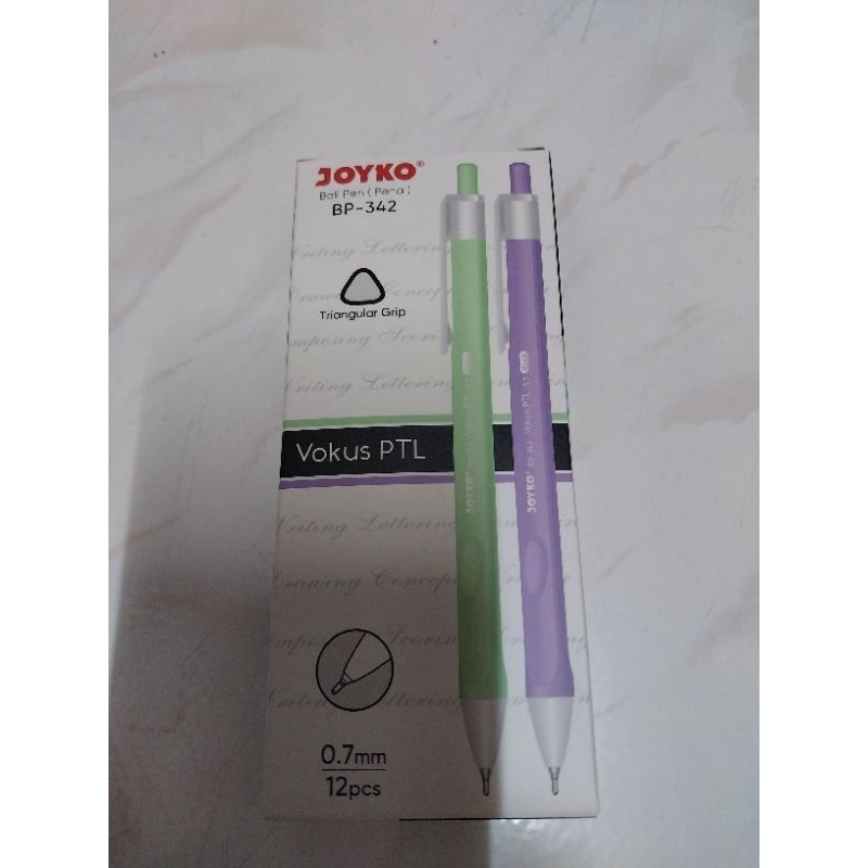 

BALL PEN BP-342 JOYCO VOKUS PTL@ 12 pcs hitam