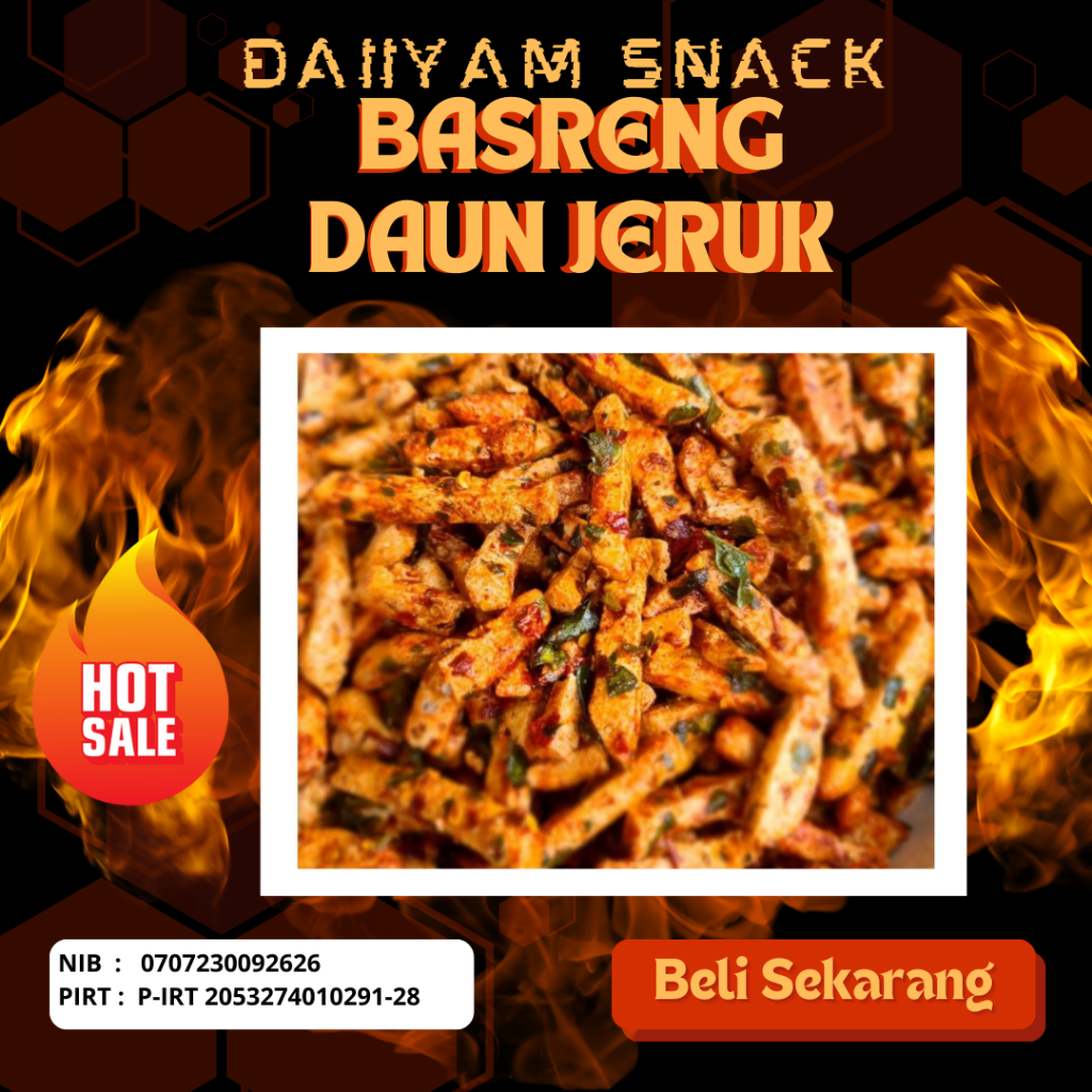 

Basreng Pedas Daun jeruk
