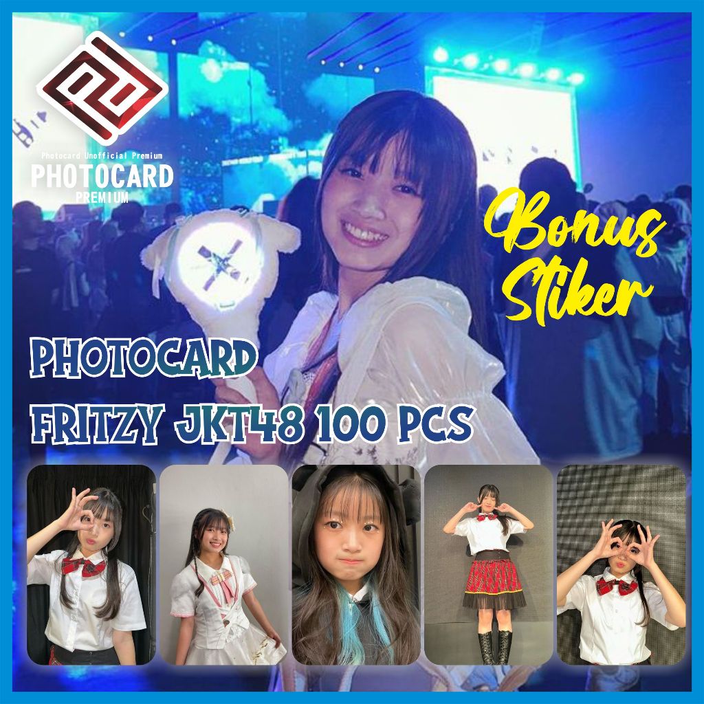 Jual Photocard Fritzy Rosmerian (Fritzy JKT48) isi 100 Pcs | Bonus Stiker
