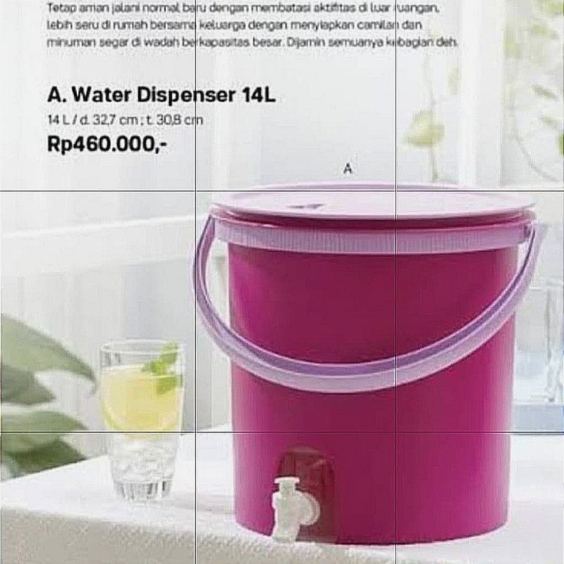 water dispenser Tupperware 14 liter